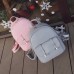 3 PCS PU Leather Women Backpacks Students Schoolbags