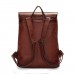 Men Women Vintage Backpack PU Leather Laptop bags School Bag Shoulder Bags