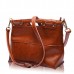 Women Oil Leather Handbags Vintage Shoulder Bags Rivet Crossbody Bags