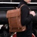 Men Women Vintage Backpack PU Leather Laptop bags School Bag Shoulder Bags