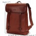 Men Women Vintage Backpack PU Leather Laptop bags School Bag Shoulder Bags