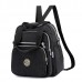 Women Lady Nylon Elegant Stylish Multipurpose Backpack Travel Shoulder Bag