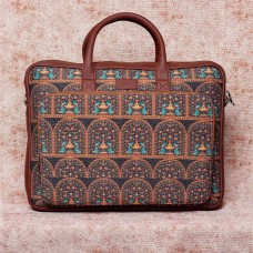 Royal Indian Peacock Motif Laptop Bag