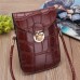 Women Crocodile Shoulder Bags Gilrs Mini Wallet Functional 6 5 Inch Phone Case For Iphone Xiaomi