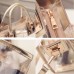 Transparent Gelly Crystal Bag Celeb Tote Sandy Beach Bag Shoulder Handbag