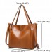 Women Oil Leather Tote Handbags Vintage Shoulder Bags Capacity Crossbody Bags