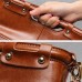 Women Oil Leather Handbags Vintage Shoulder Bags Rivet Crossbody Bags