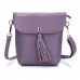 Genuine Leather Tassel Mini Shoulder Bags Vintage Hasp Crossbody Bags 5 5  Phone Bags