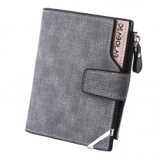 DEABOLAR Casual Retro Canvas Pattern Multifunctional Medium Long Wallet  Light Grey