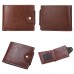 DEABOLAR Large  capacity Multi  card Slot PU Soft Leather Retro Short Wallet  Brown