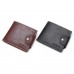 DEABOLAR Large  capacity Multi  card Slot PU Soft Leather Retro Short Wallet  Brown