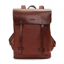 Men Women Vintage Backpack PU Leather Laptop bags School Bag Shoulder Bags