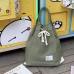 Women Canvas Multifunction Backpack String Large Capacity Waterproof Bucket Handbag