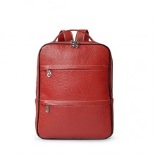 Women Genuine Leather Fashion Cute Solid Backpack