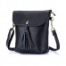 Genuine Leather Tassel Mini Shoulder Bags Vintage Hasp Crossbody Bags 5 5  Phone Bags