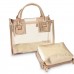 Transparent Gelly Crystal Bag Celeb Tote Sandy Beach Bag Shoulder Handbag