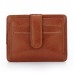 Portable Hasp 11 Card Holder Waxy Slim Women Short Purse Wallets Coin Bags