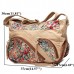 Canvas Tribal Flower Printing Multi  pockets Crossbody Bag Shoulder Bags For Women