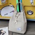 Women Canvas Multifunction Backpack String Large Capacity Waterproof Bucket Handbag