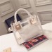 Transparent Gelly Crystal Bag Celeb Tote Sandy Beach Bag Shoulder Handbag