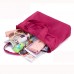 Women Nylon Handbag Solid Tote Bag Multipocket Shopping Bag