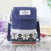 Women Denim Three Interlayers Flower Printing Mini Shoulder Bags Lace Crossbody Bags 6 0  Phone Bag